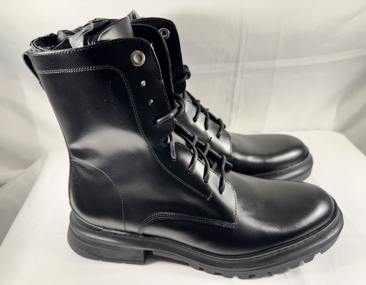 Aquatalia Edmundo Water Repellent Combat Boot M1078 Size US 10.5 / EU 43-44 - 4 Thumbnail