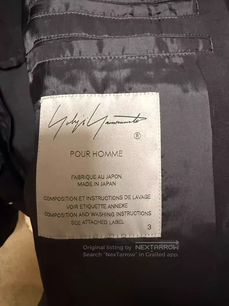 Yohji Yamamoto Yohji Yamamoto 25 SS Zip Construction Triacetate Jacket Size US L / EU 52-54 / 3 - 4 Thumbnail