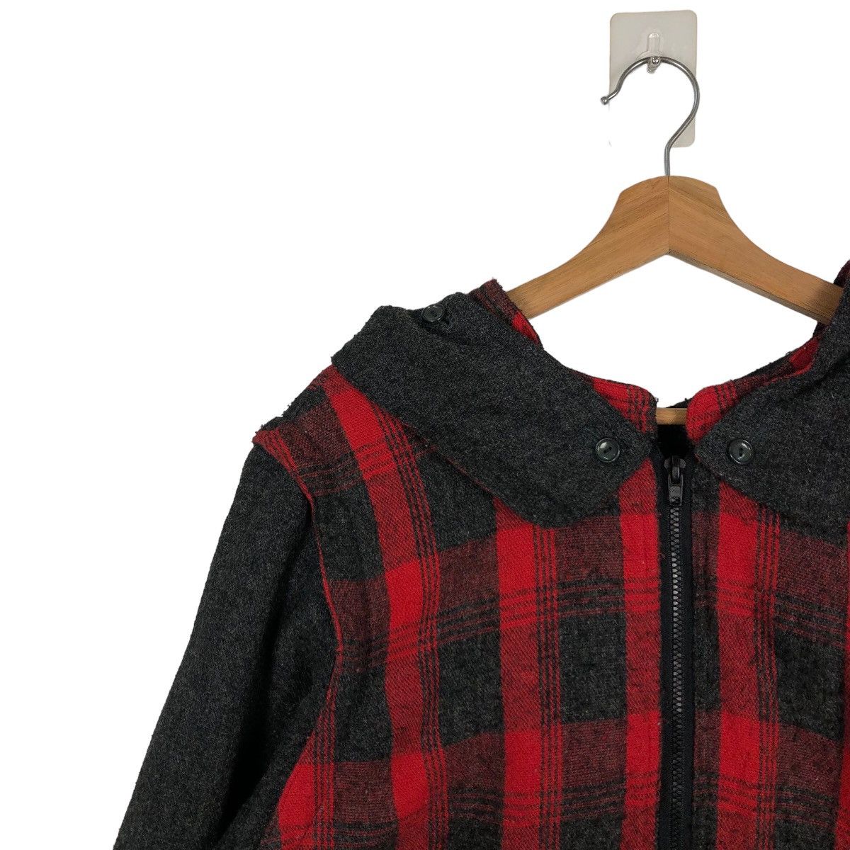 Japanese Brand PUNK WEAR TARTAN DESIGN CHERRY BEAR OVERSIZED JACKET Size US L / EU 52-54 / 3 - 6 Thumbnail