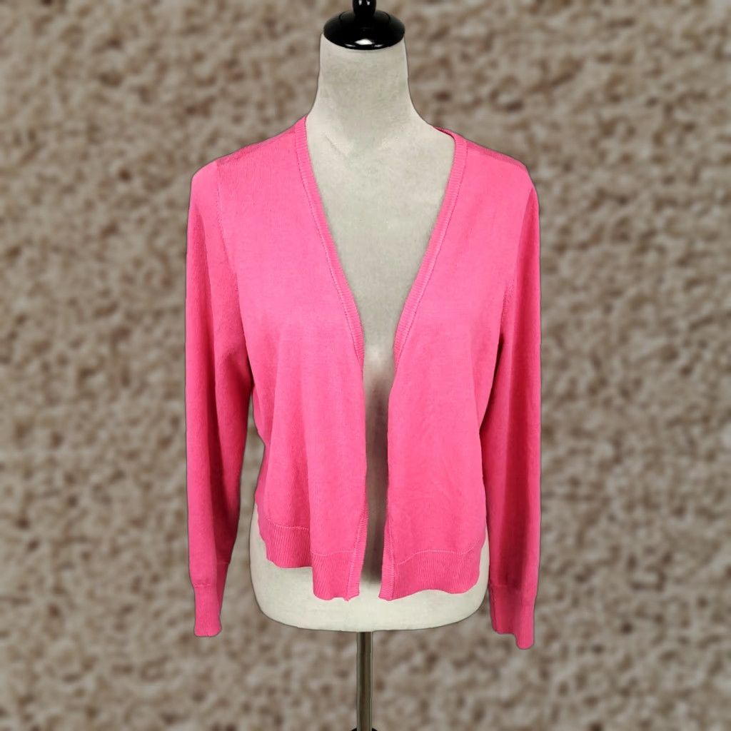 Torrid Torrid Cardigan Sweater Women's 1X Pink Open Front Long Sleeve NWT Knit Lightweight All Seasons Fall Winter Spring Size XL / US 12-14 / IT 48-50 - 1 Thumbnail