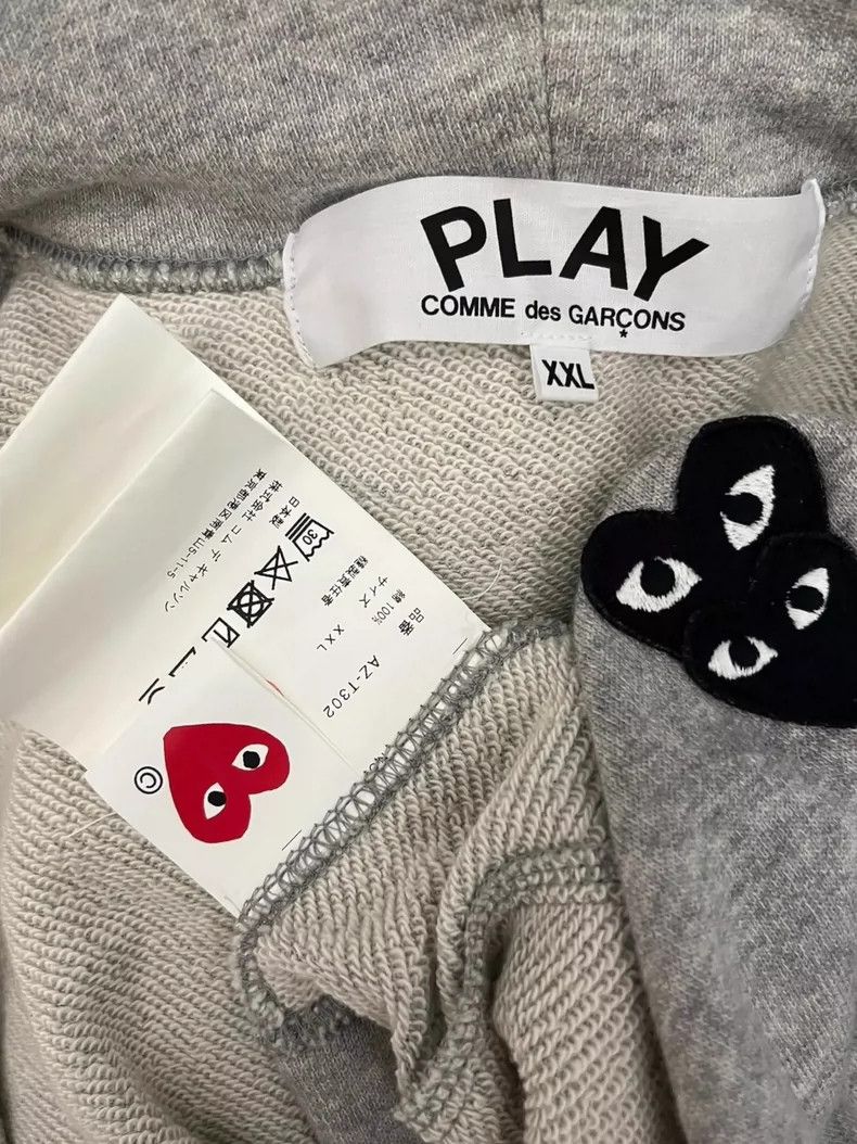 Comme des Garcons Comme Des Garcons Double Black Heart Sweater Size US XXL / EU 58 / 5 - 2 Thumbnail