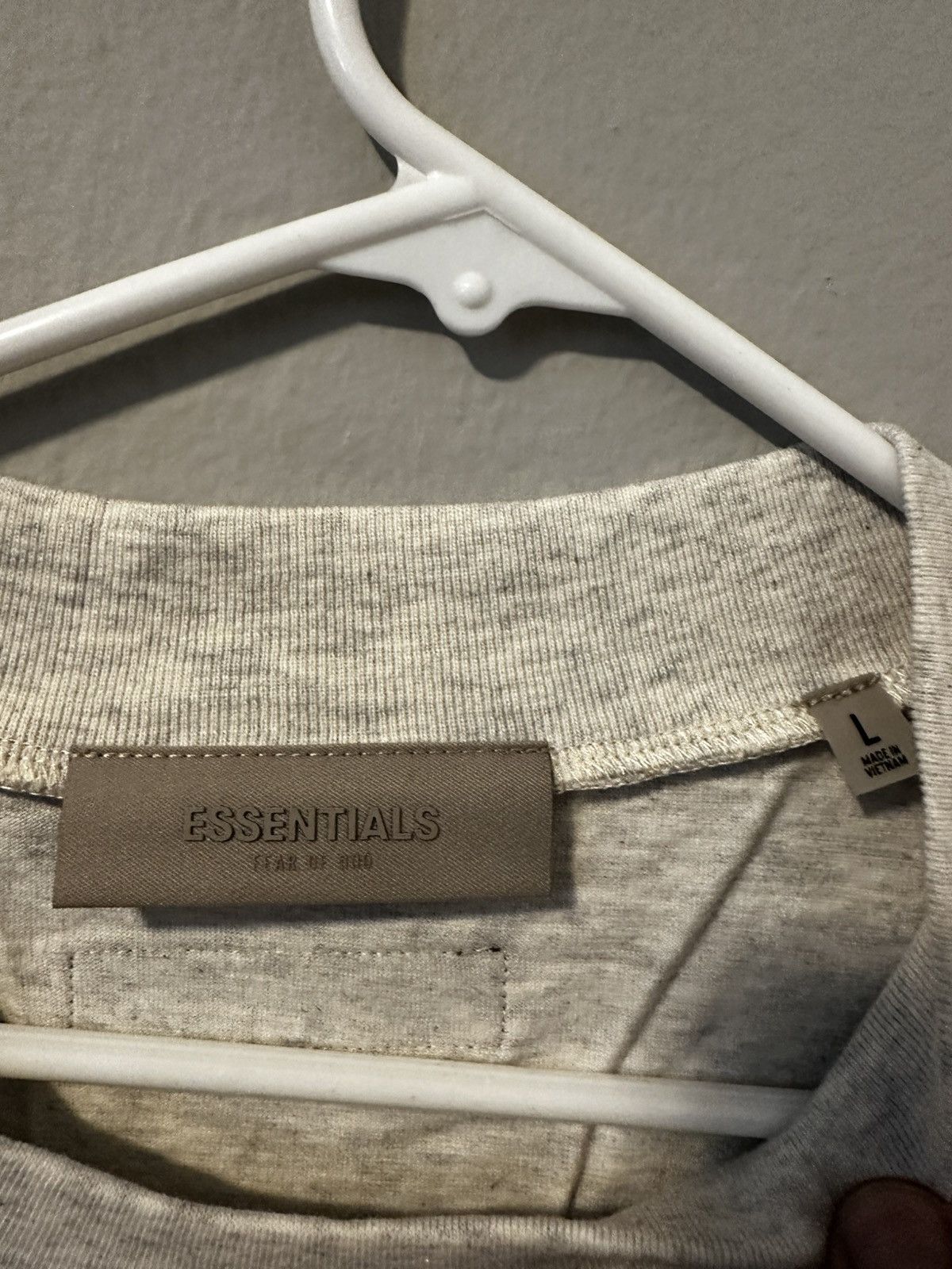 Essentials X FOG Light Oatmeal Tee Brand New