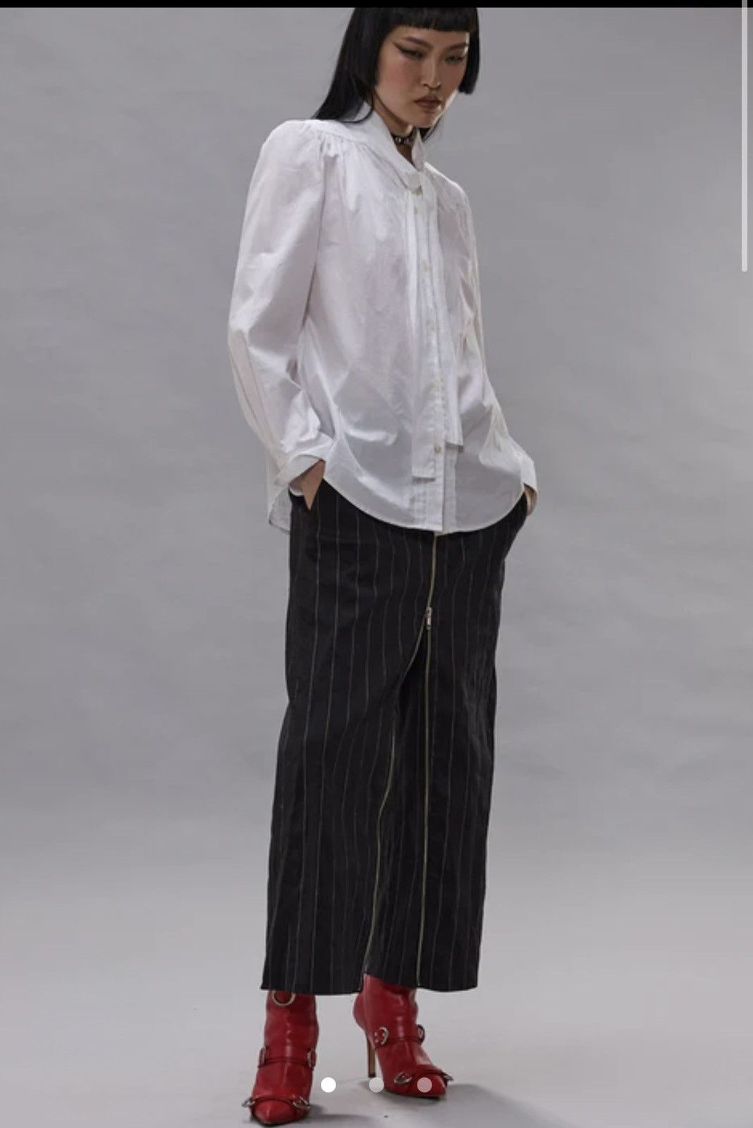 R13 R13 NICK TIE SHIRT / WHITE / XS / RRP.845€ Size XS / US 0-2 / IT 36-38 - 1 Thumbnail