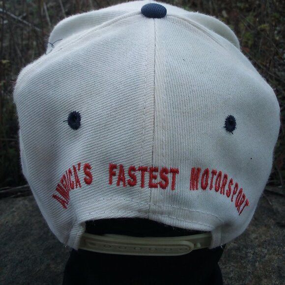 Vintage Vintage NHRA Championship Drag Racing Two Tone Snap Back Hat Size ONE SIZE - 3 Thumbnail