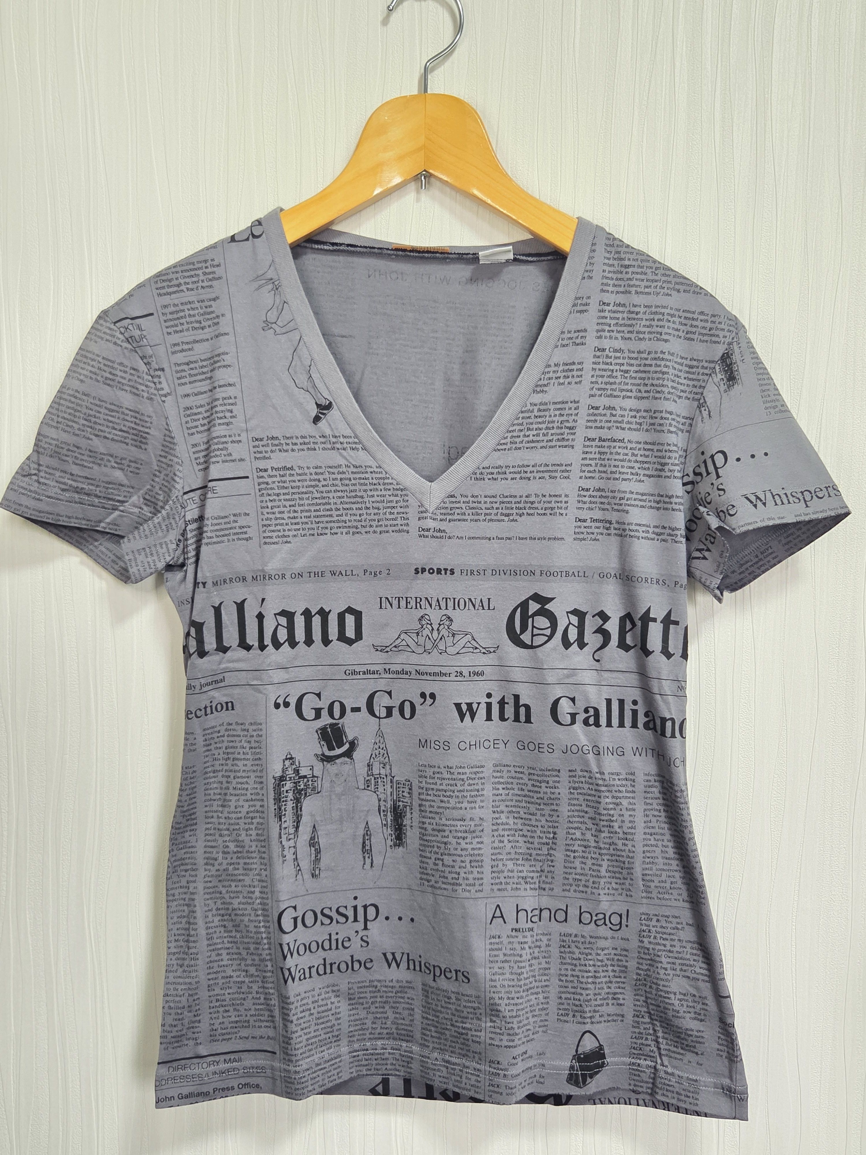 Designer × John Galliano John Galliano Italy newspaper design t 
