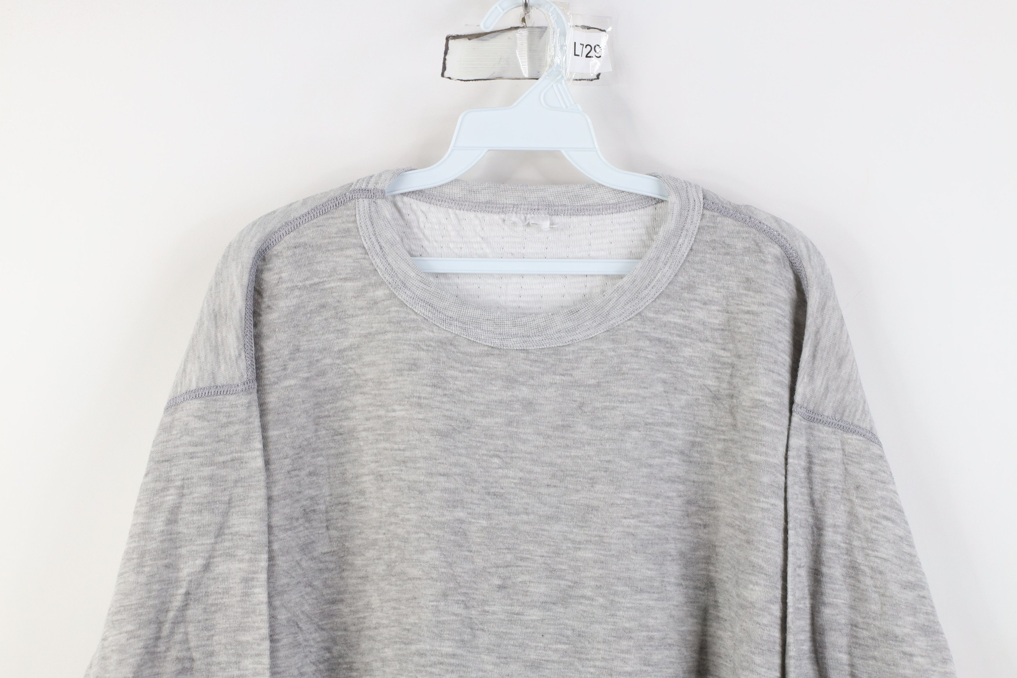 Vintage Vintage 90s Wall Thermal Knit Long Sleeve T-Shirt Gray Size US XL / EU 56 / 4 - 2 Thumbnail