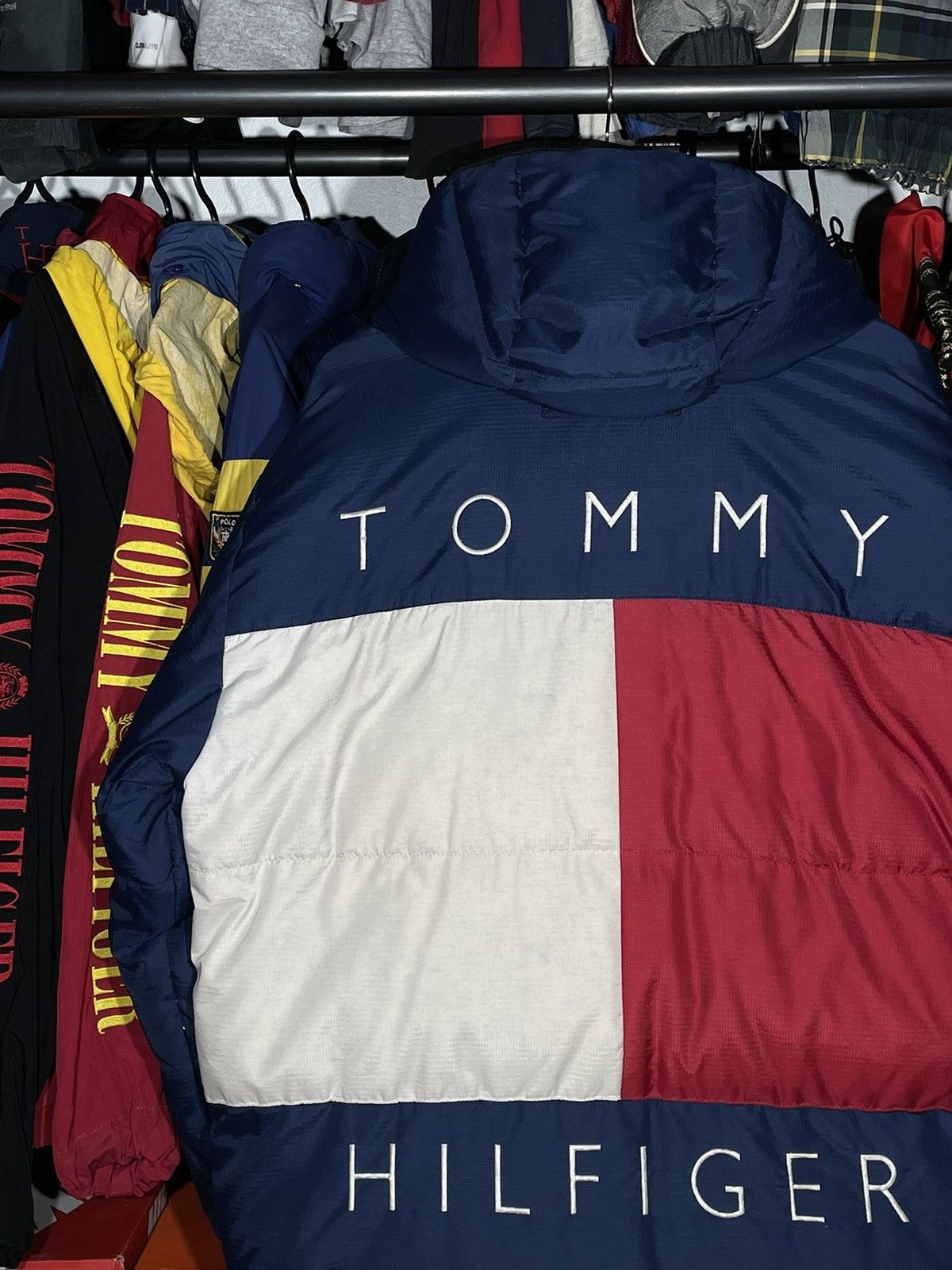 Tommy Hilfiger × Vintage Puffer Tommy Hilfiger Big Logo Flag Vintage 90’s Collection Size US L / EU 52-54 / 3 - 9 Thumbnail