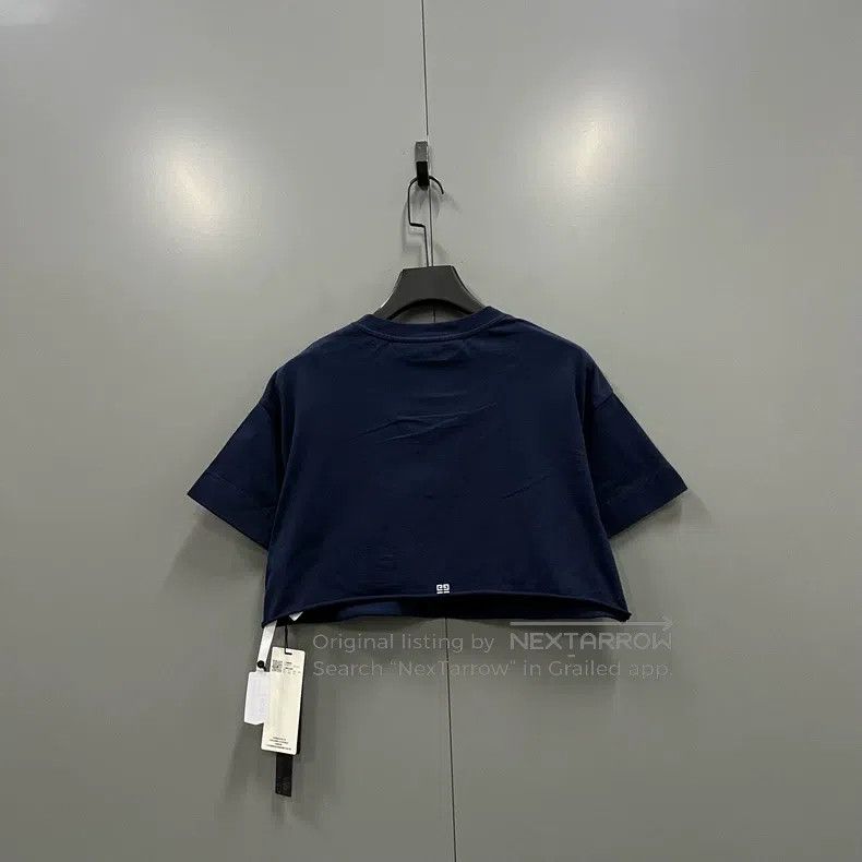 Givenchy Givenchy Dark Blue Printed Logo Short Sleeve Size US M / EU 48-50 / 2 - 2 Thumbnail