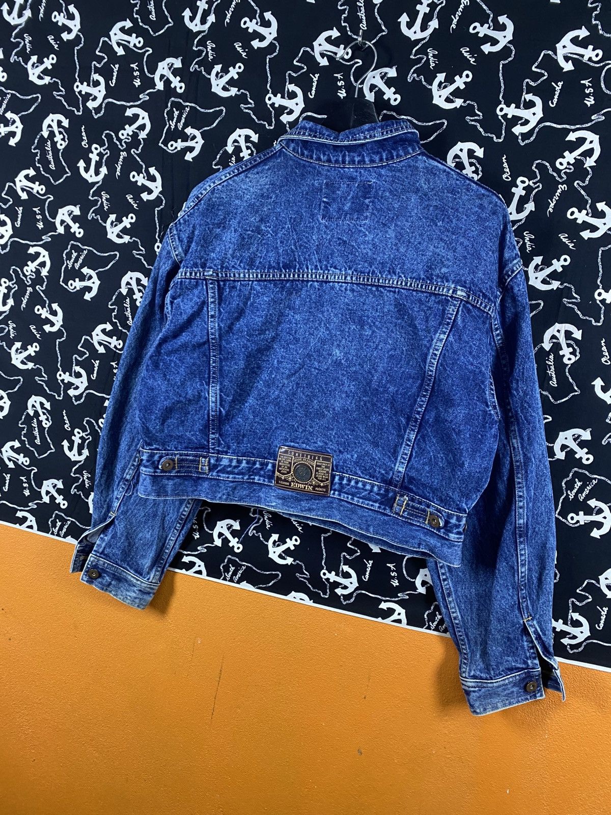 Edwin Vintage SOMETHING EDWIN Japanese Denim Jacket Blue Selvedge Size M / US 6-8 / IT 42-44 - 13 Thumbnail
