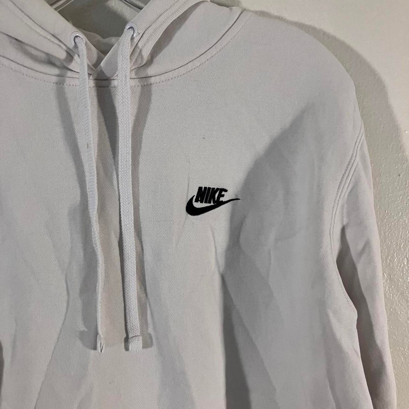 Nike White Nike Pullover Hoodie Blank Size US M / EU 48-50 / 2 - 2 Thumbnail
