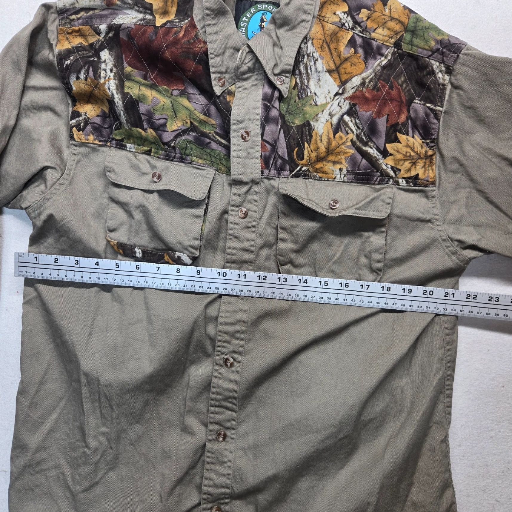 Vintage Master Sportsman Camouflage Button-Up Shirt Men XL Hunting Camo Long Sleeve Fall Winter Size US XL / EU 56 / 4 - 5 Thumbnail