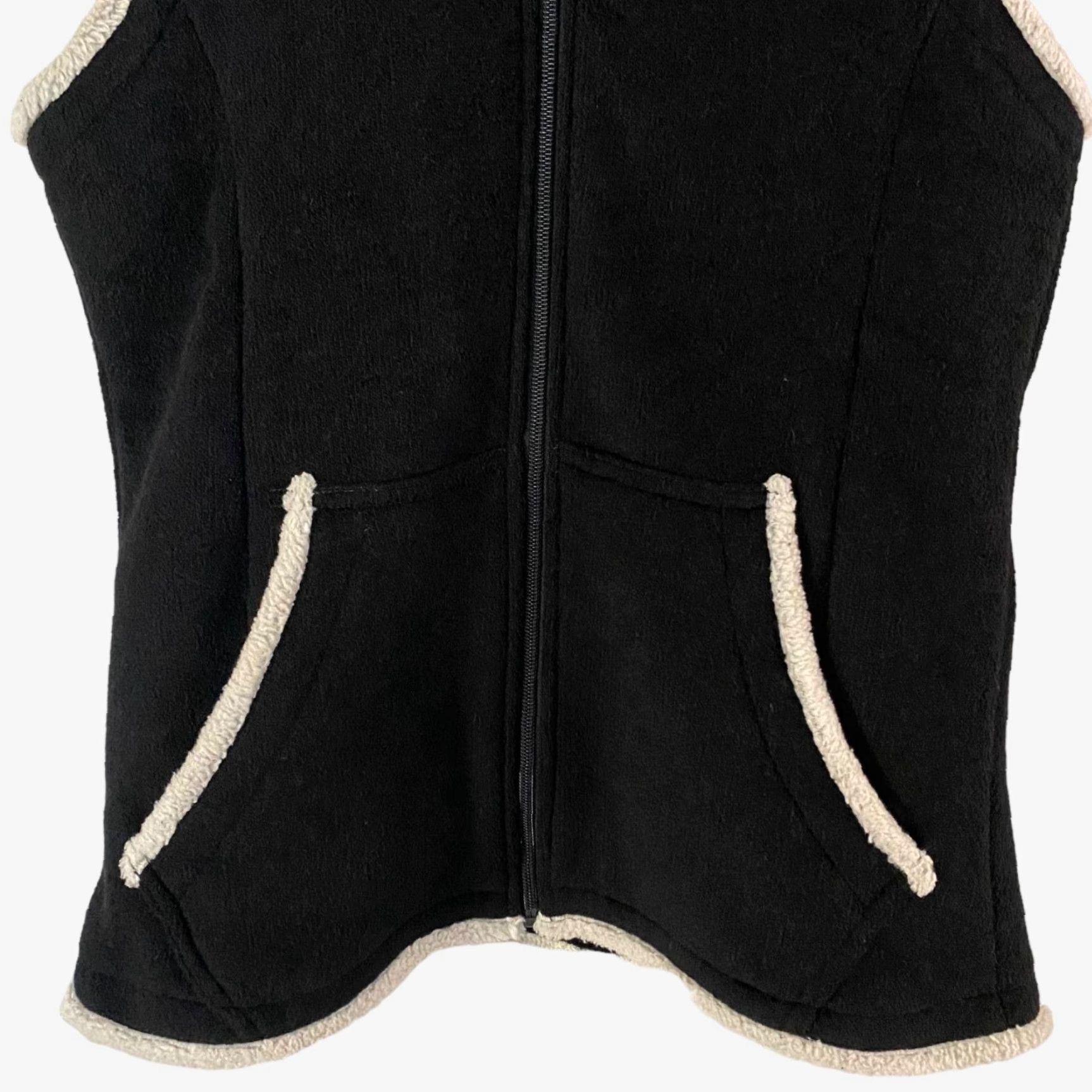 Vintage Kuhl Vest Hooded Alfpaca Fleece Sherpa Full-Zip Insulated Black Women's Small Size S / US 4 / IT 40 - 7 Thumbnail