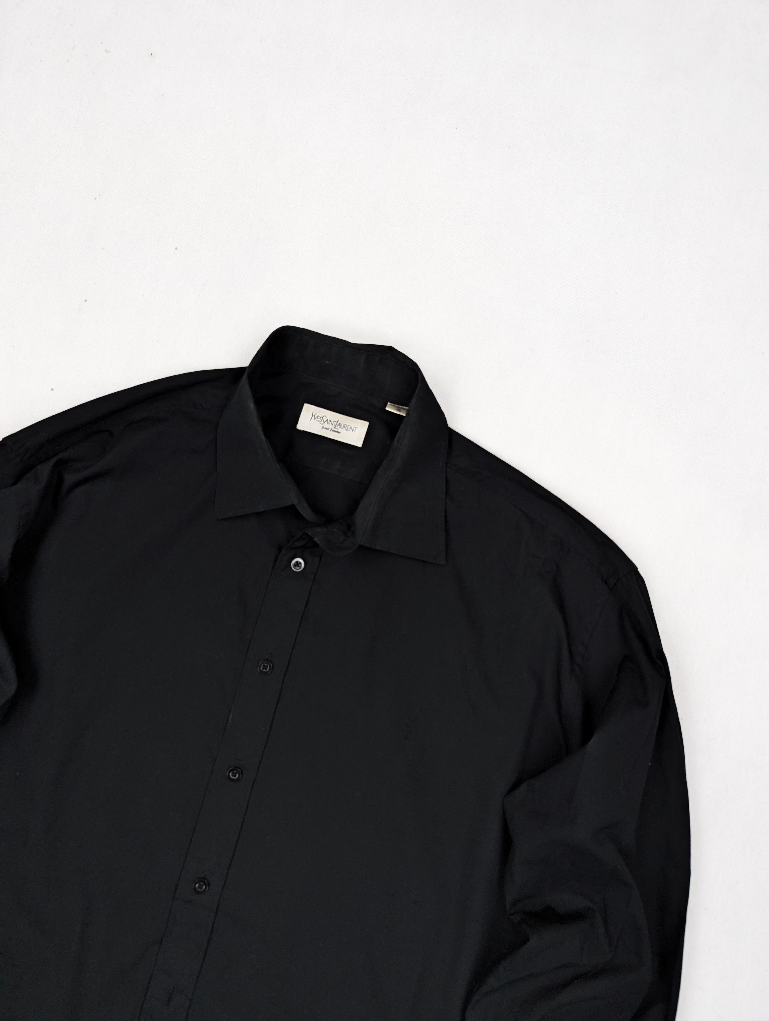 Yves Saint Laurent Yves Saint Laurent black shirt XL Size US XL / EU 56 / 4 - 3 Thumbnail