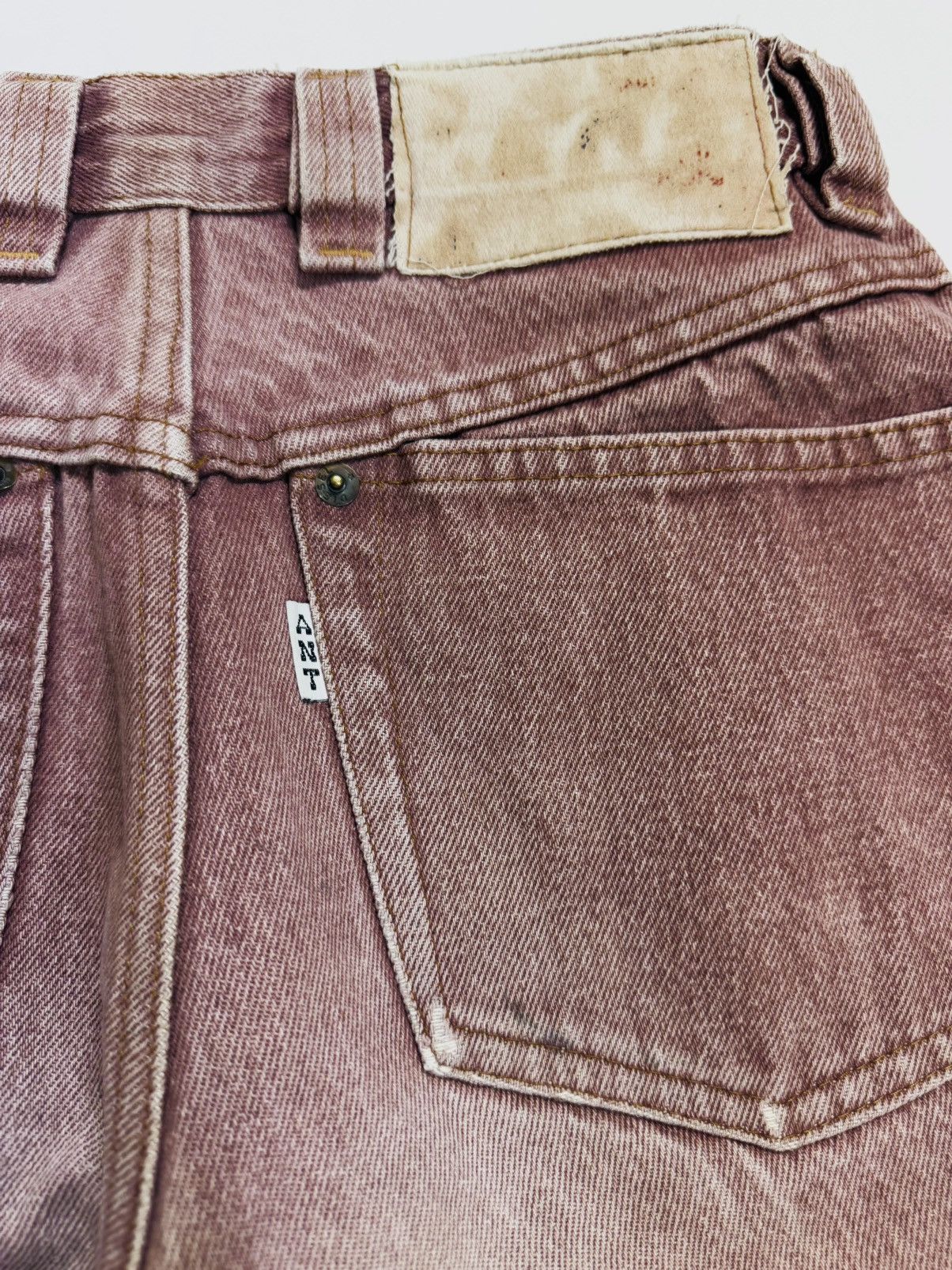 Diesel Vintage Diesel Baggy Burgundy Denim Jeans Size 27" / US 4 / IT 40 - 9 Thumbnail