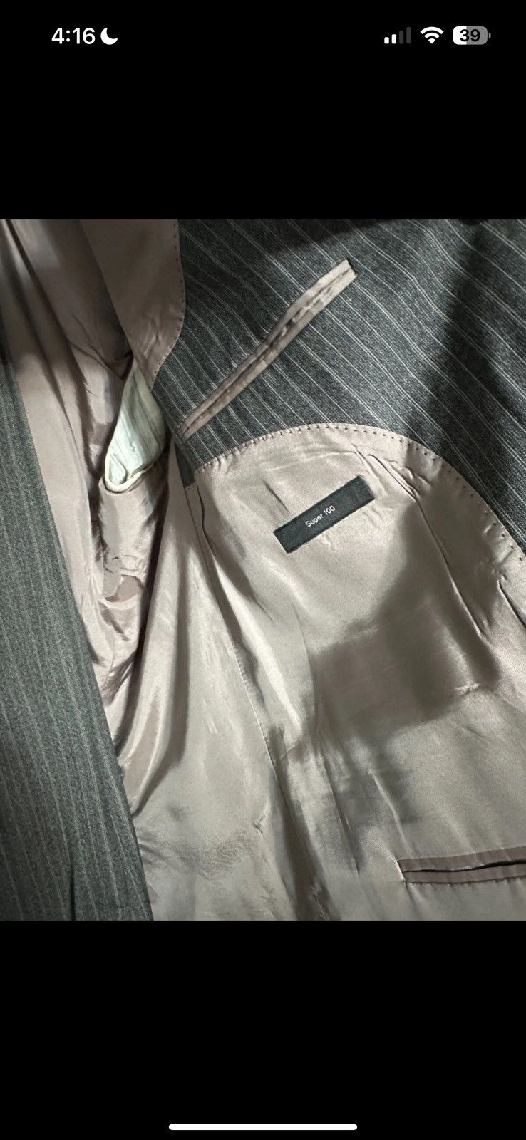 Hugo Boss Grey Wool Vintage Archive Hugo Boss Suit Size 42L - 5 Thumbnail