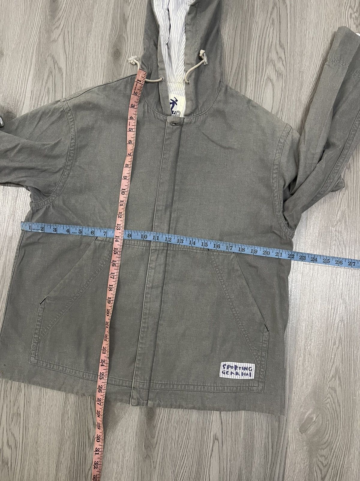 Hai Sporting Gear × Issey Miyake × Japanese Brand Hai Sporting Gear Cotton Denim Jacket Size US M / EU 48-50 / 2 - 11 Thumbnail