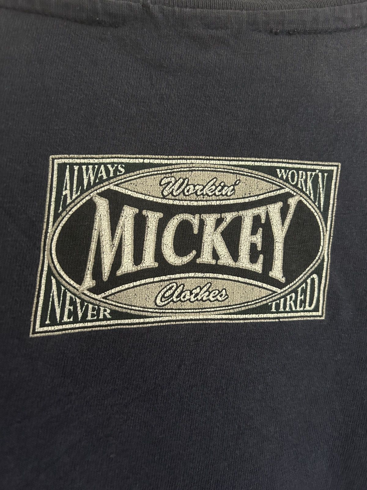 Mickey Mouse Mickey Mouse Workin’ Clothes Always Work’n Never Tired Tee Size US XXL / EU 58 / 5 - 7 Thumbnail