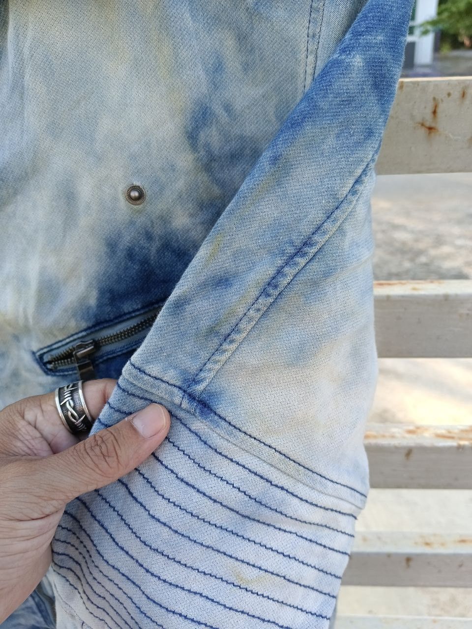 In The Attic SICK DISTRESSED DOUBLE COLLER ASID WASH IN THE ATTIC Size US M / EU 48-50 / 2 - 6 Thumbnail