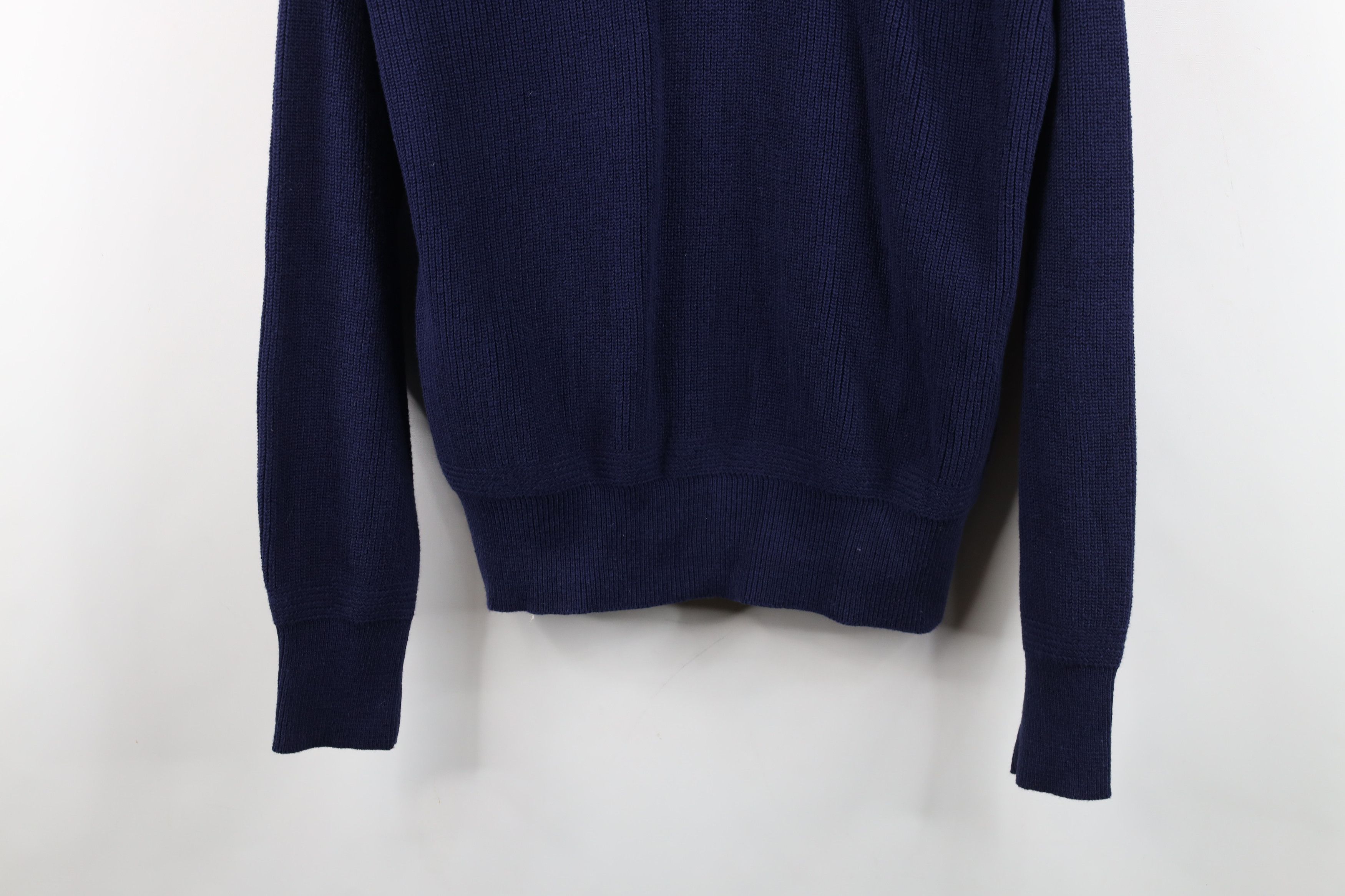 Lands' End Vintage 70s Lands End Cotton Ribbed Knit Henley Sweater USA Size US M / EU 48-50 / 2 - 3 Thumbnail