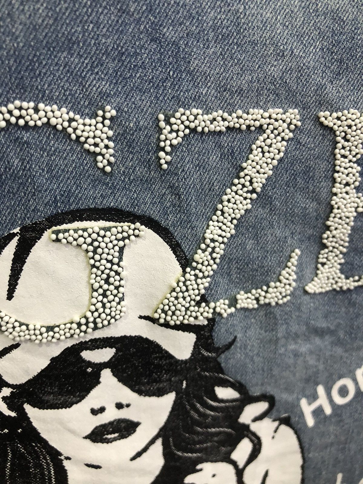Japanese Brand Y2K Bobby Mall Rhinestone Denim Jacket Women Size XS / US 0-2 / IT 36-38 - 13 Thumbnail