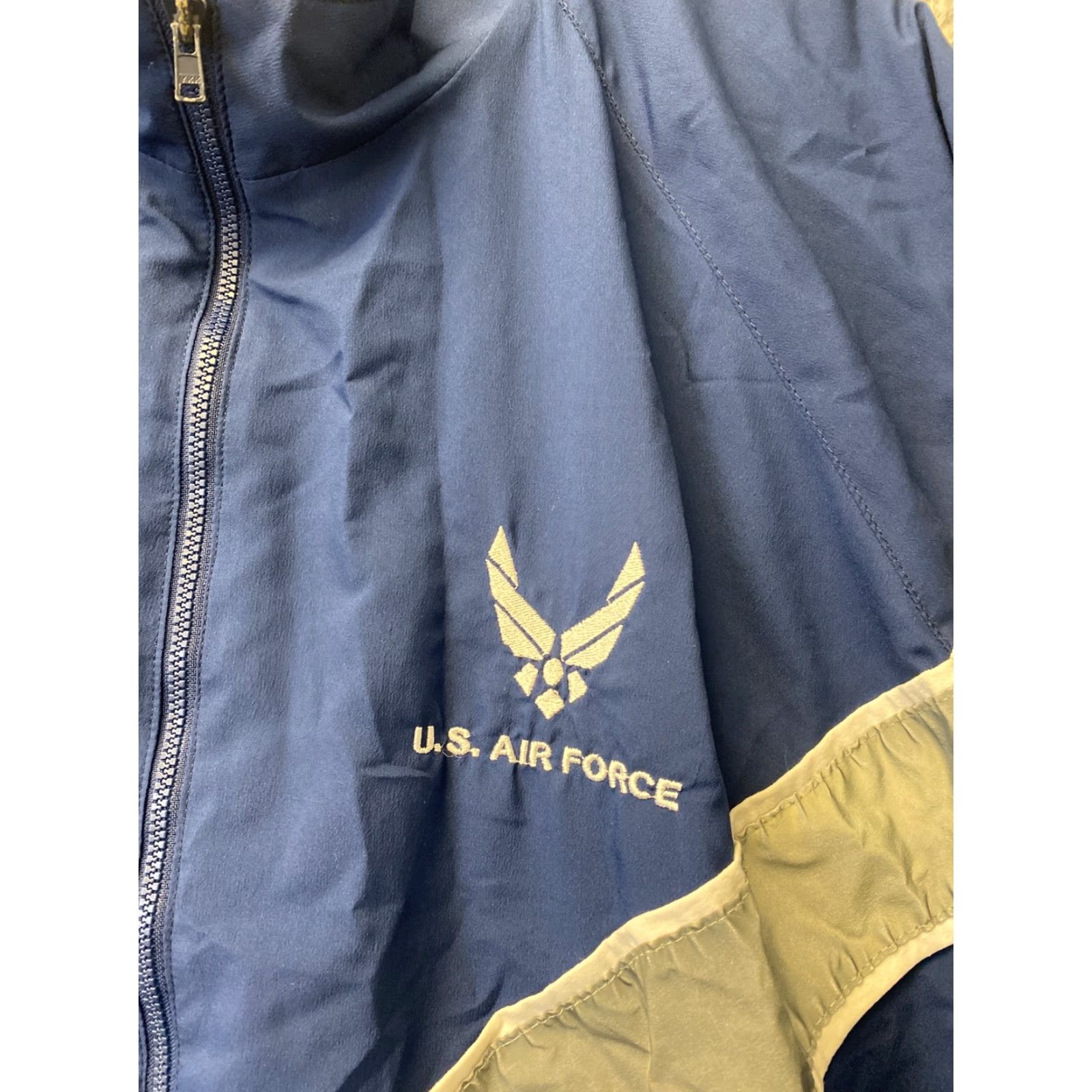 Vintage SKILCRAFT US Air Force Windbreaker Jacket Men's L Blue Full Zip Casual Gym Military Size US L / EU 52-54 / 3 - 2 Thumbnail