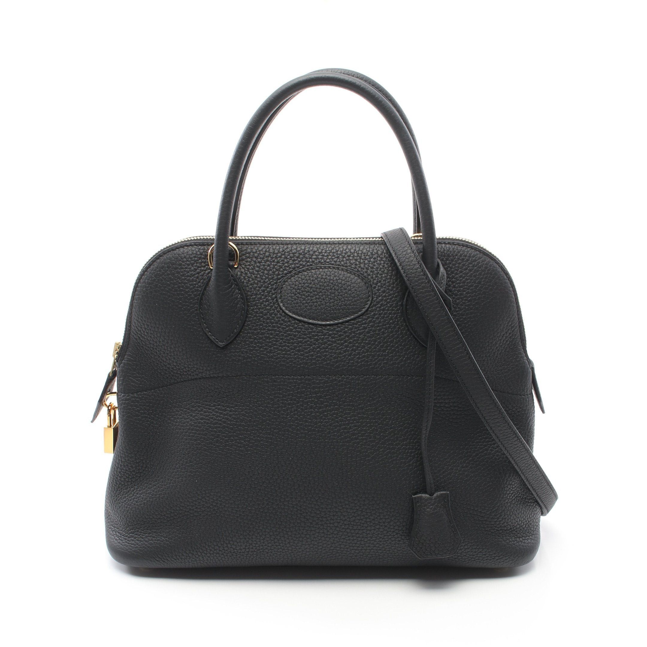 Hermes Hermes Bolide 31 Handbag Clemence Leather Black Gold Hardware D Stamp Size ONE SIZE - 1 Thumbnail