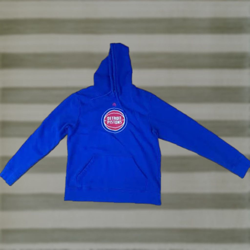 Vintage VINTAGE Detroit Pistons Basketball Hooded Sweatshirt M Majestic Blue 90s Sports Hoodie Pullover Unisex Adults Mens Womens Boys Girls Size US M / EU 48-50 / 2 - 1 Thumbnail