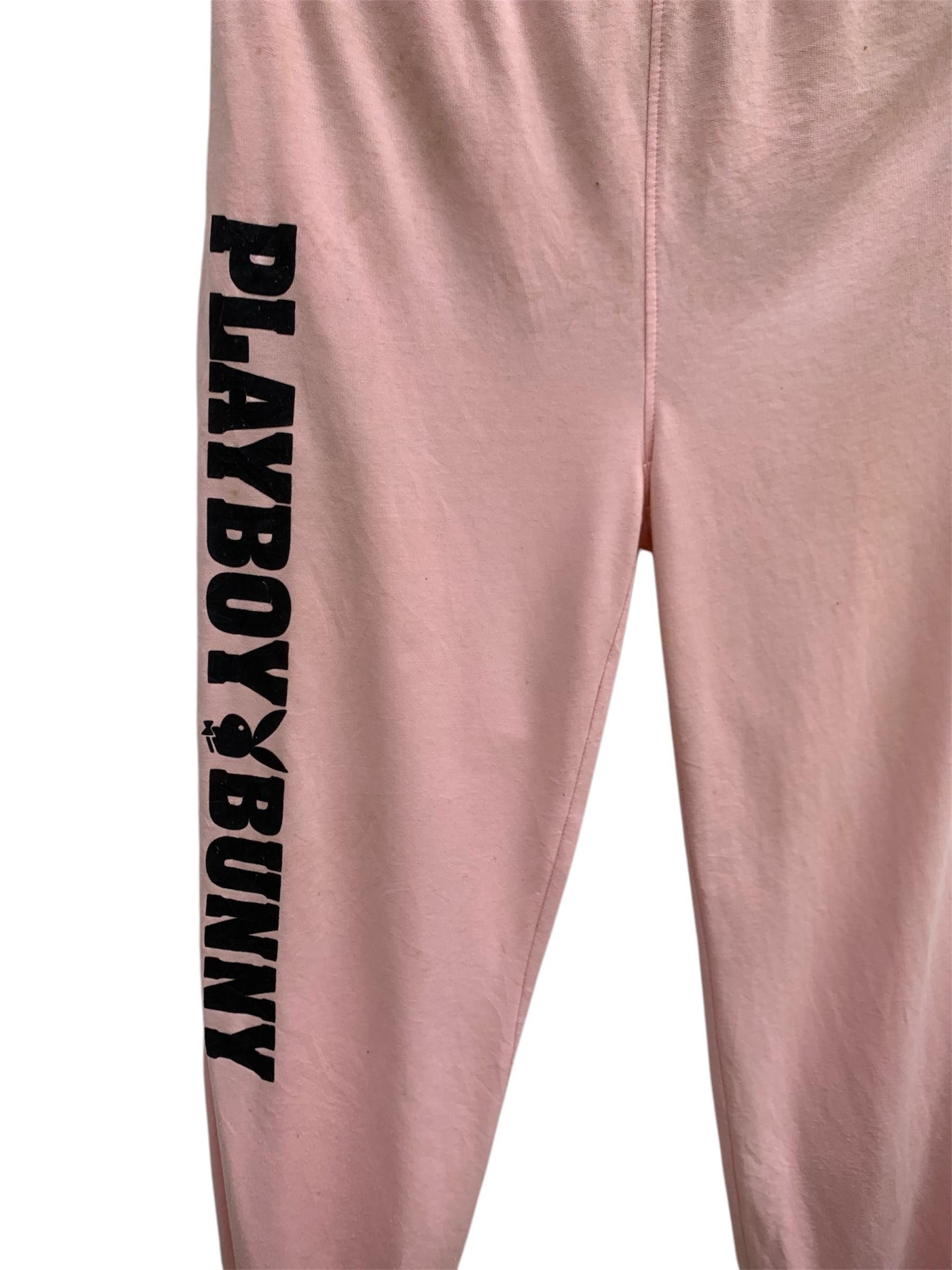 Japanese Brand × Playboy Vintage Playboy Bunny Big Logo Sweatpants Size 30" / US 8 / IT 44 - 6 Thumbnail