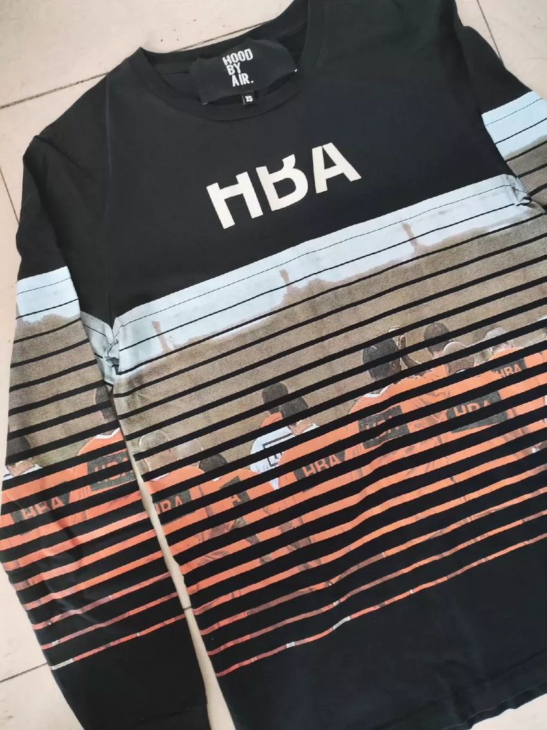 Hood By Air Hood By Air Hood By Air Prison Stripe Long Sleeve Hoodie-2 Size US XS / EU 42 / 0 - 2 Thumbnail