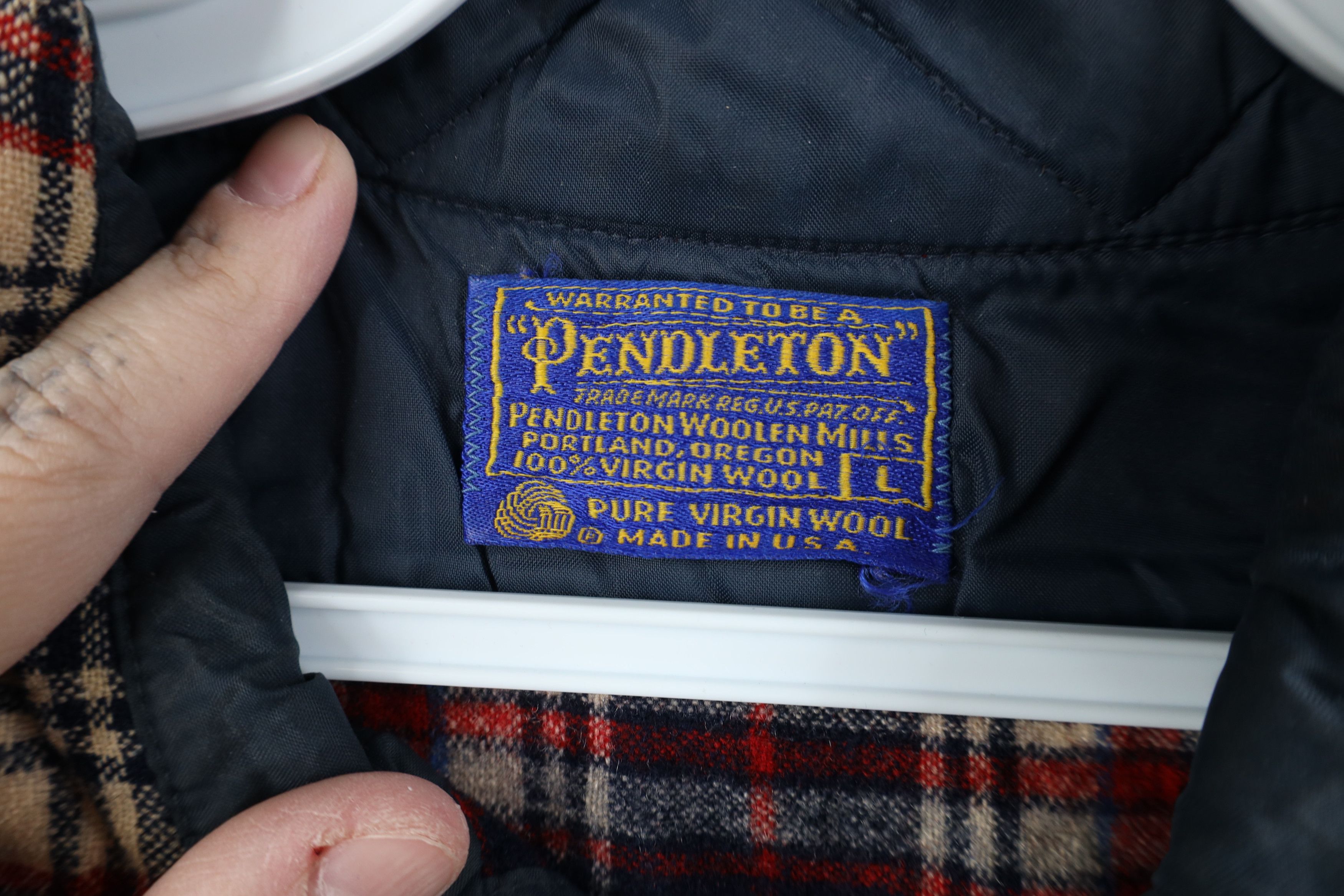 Pendleton Vintage 70s Pendleton Wool Knit Collared Button Shirt USA Size US L / EU 52-54 / 3 - 8 Thumbnail