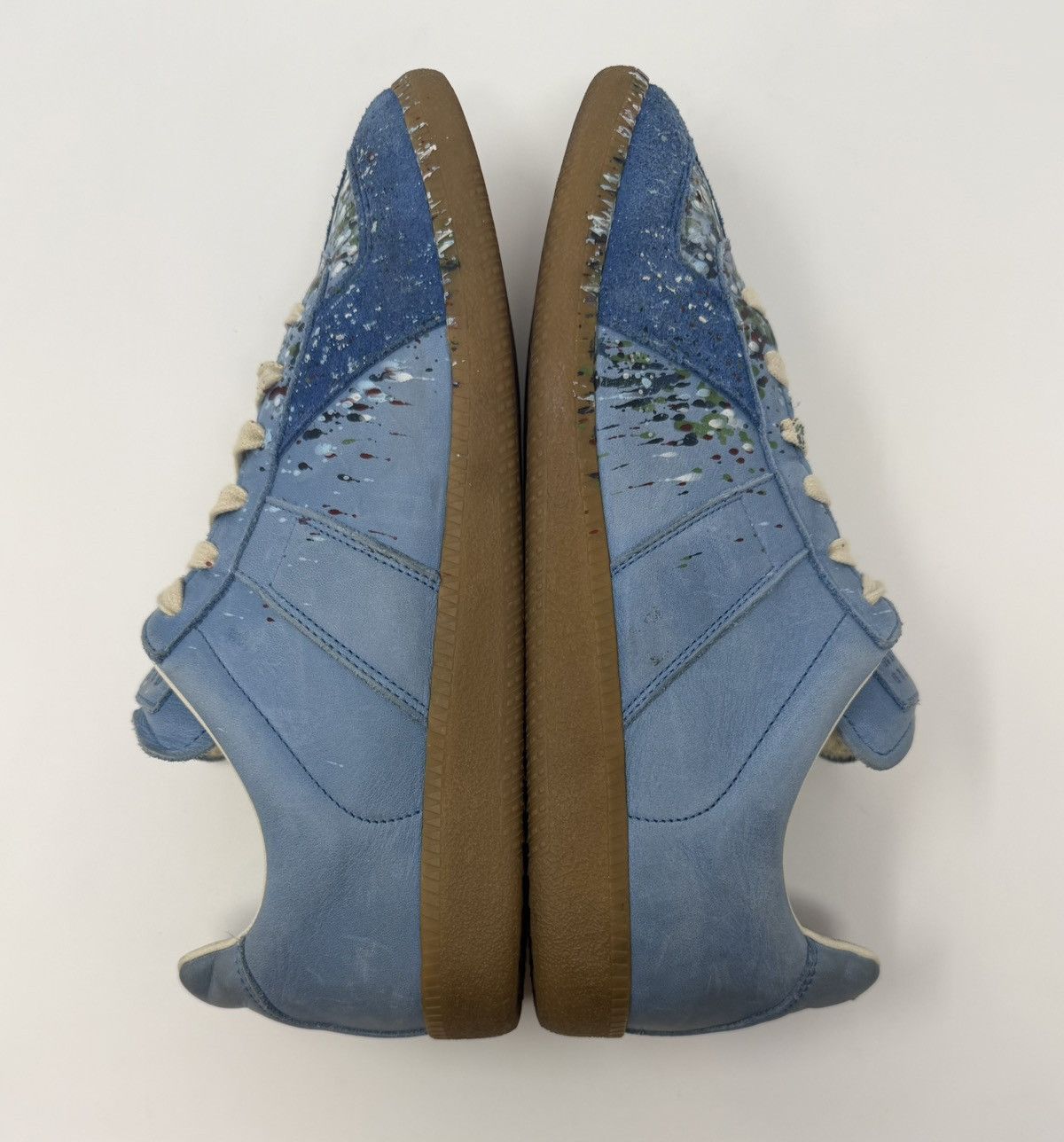 Maison Margiela Maison Margiela Paint Splatter Replica GAT Blue Size US 9 / EU 42 - 3 Thumbnail