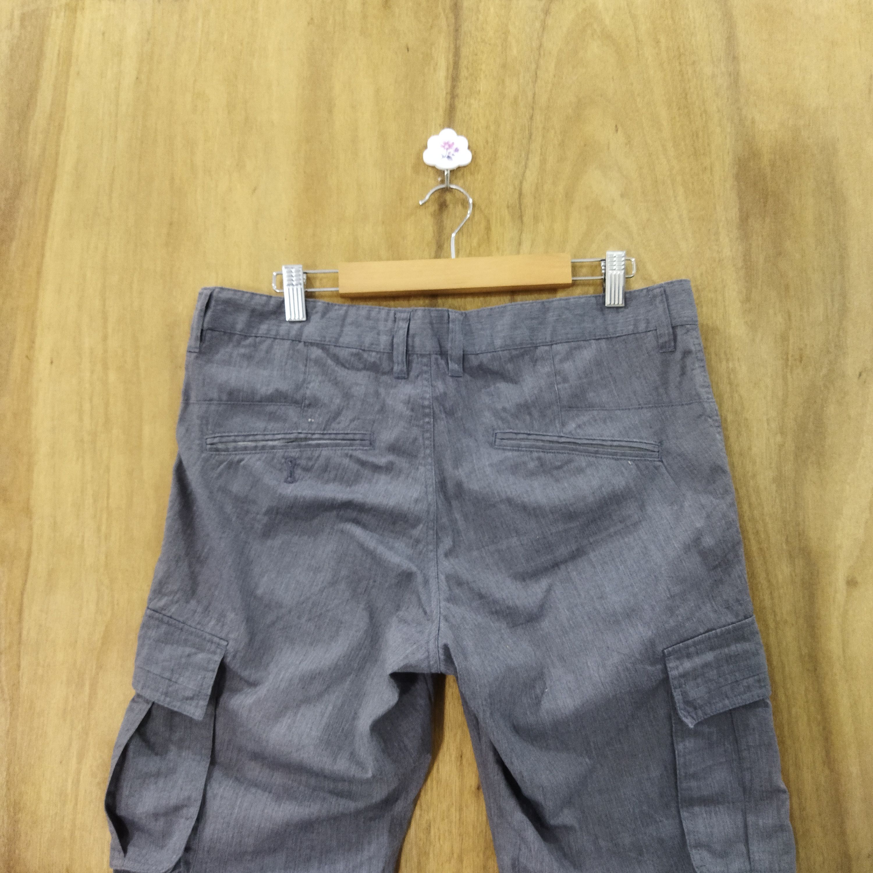 Japanese Brand MICHEL KLEIN GREY CARGO PANTS Size US 34 / EU 50 - 8 Thumbnail