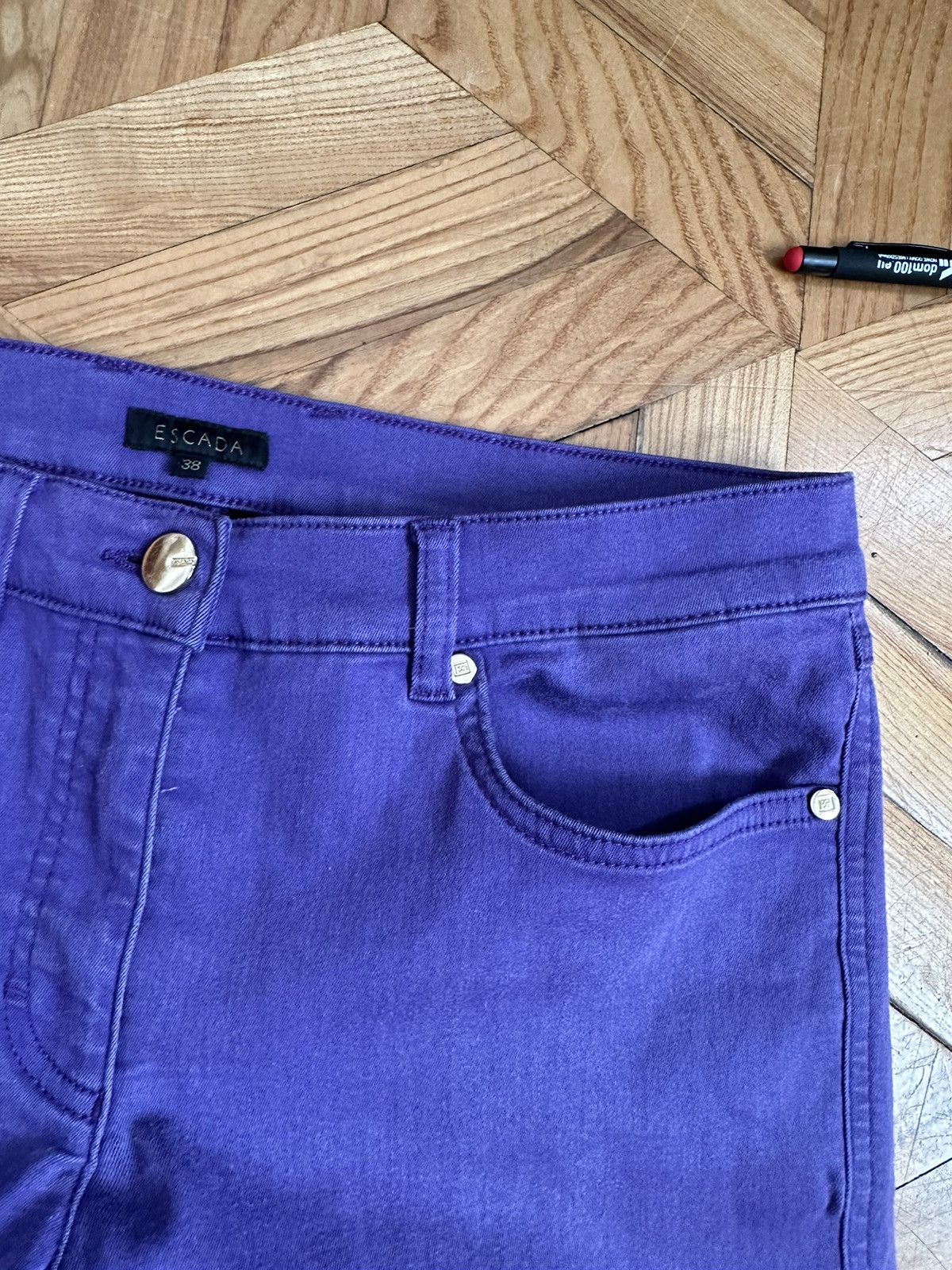 Escada escada vintage jeans 38 M Size 26" / US 2 / IT 38 - 2 Thumbnail