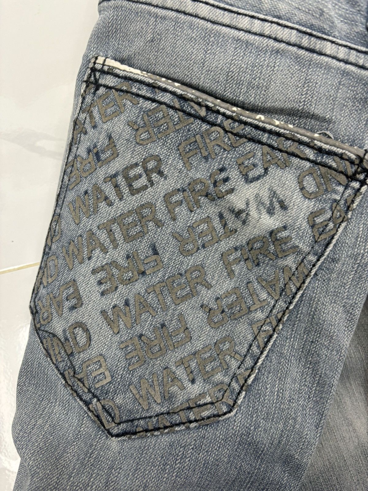 Element × Tornado Mart VINTAGE ELEMENT CLAW MARK DISTRESSED DENIM JEANS Size US 30 / EU 46 - 11 Thumbnail