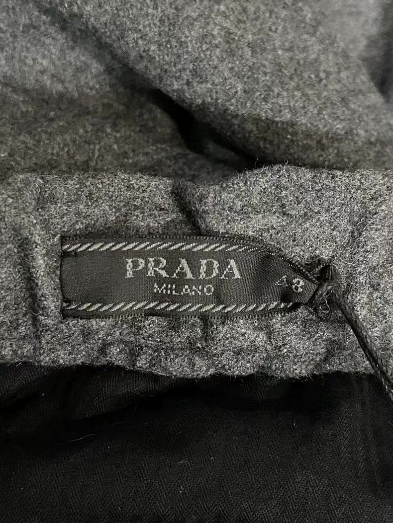 Prada Prada Gray Wool Sweatpants with Velcro -2505 Size US 44 / EU 60 - 6 Thumbnail