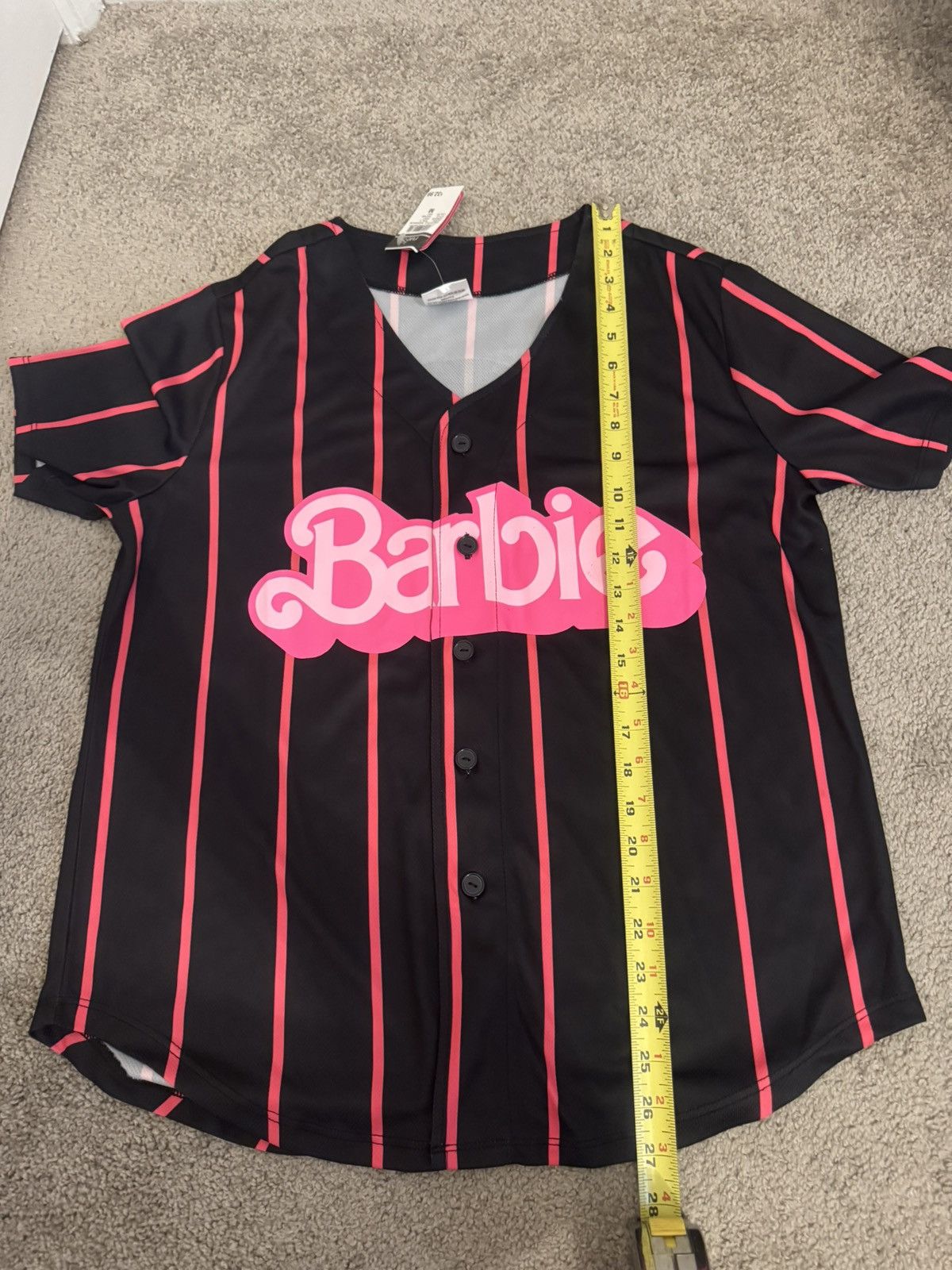 Other Pinstriped Barbie Graphic Baseball Jersey Size Medium Size M / US 6-8 / IT 42-44 - 3 Thumbnail