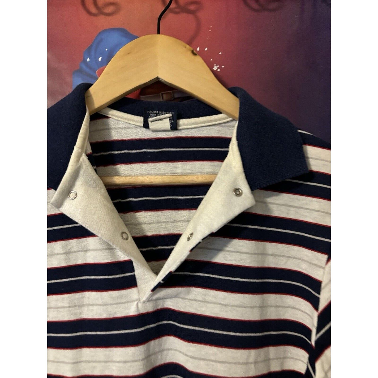Wrangler Wrangler Polo striped 60s medium two button mens shirt Size US M / EU 48-50 / 2 - 4 Thumbnail