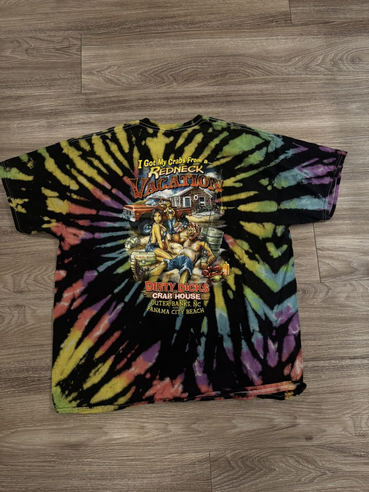 Vintage Dirty Dicks tie-dye tee Size US XL / EU 56 / 4 - 2 Thumbnail