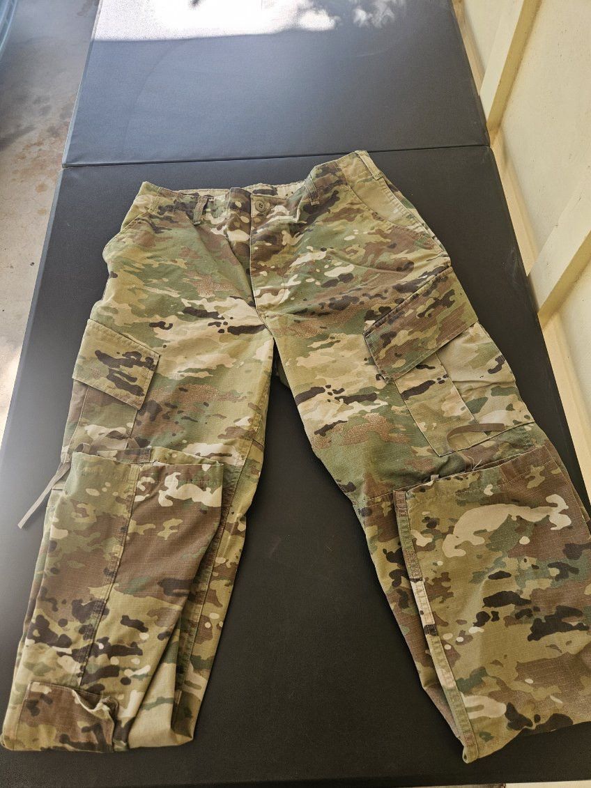 Other U.S. Army Green Camouflage Cargo Pants Size US 32 / EU 48 - 4 Thumbnail