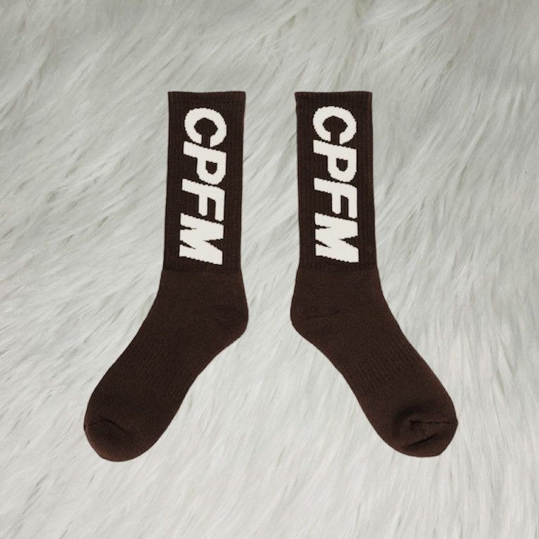 Cactus Plant Flea Market CPFM Cactus Plant Flea Market socks - Brown w/ White Logo Size ONE SIZE - 1 Thumbnail