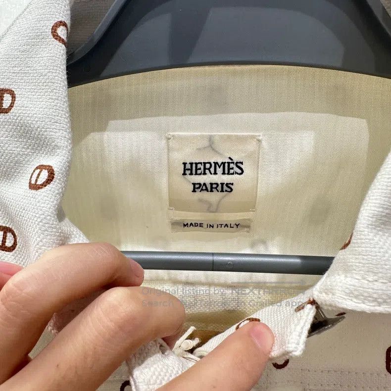 Hermes Hermes White Pig Nose Denim Jacket Size XS / US 0-2 / IT 36-38 - 5 Thumbnail