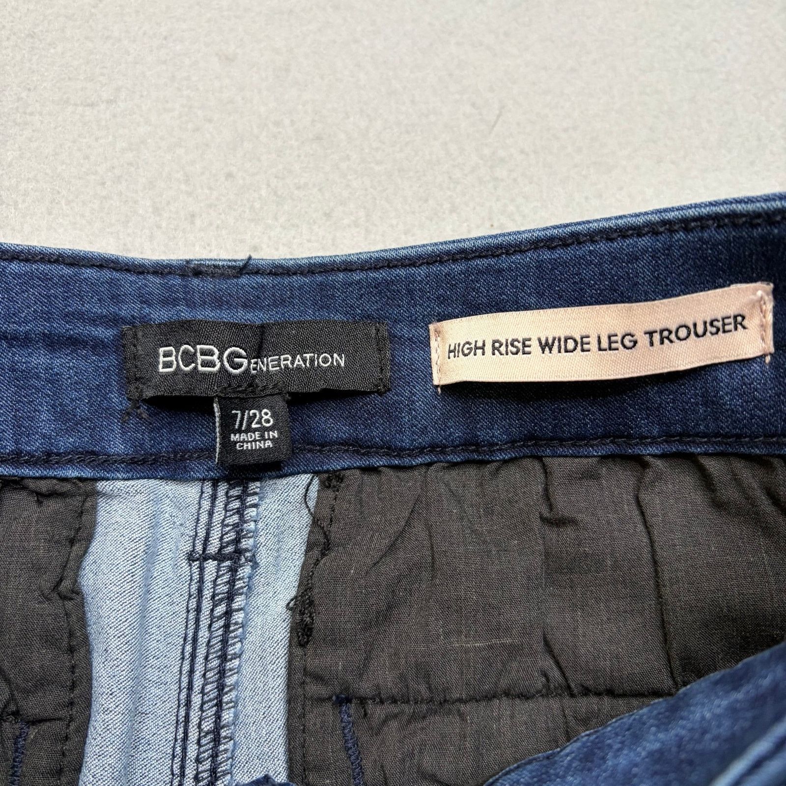 BCBGeneration BCBGeneration Woman’s 7/28 High Rise Trousers Wide Leg Size 28" / US 6 / IT 42 - 3 Thumbnail