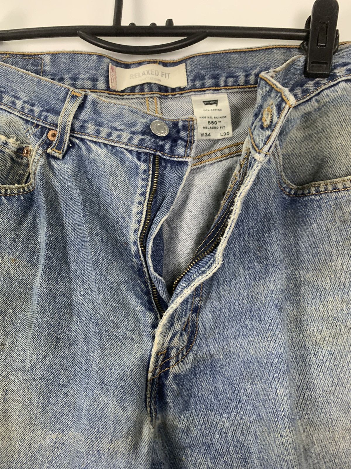 Levi's × Vintage Vintage Levis 550 distressed denim Size US 34 / EU 50 - 7 Thumbnail