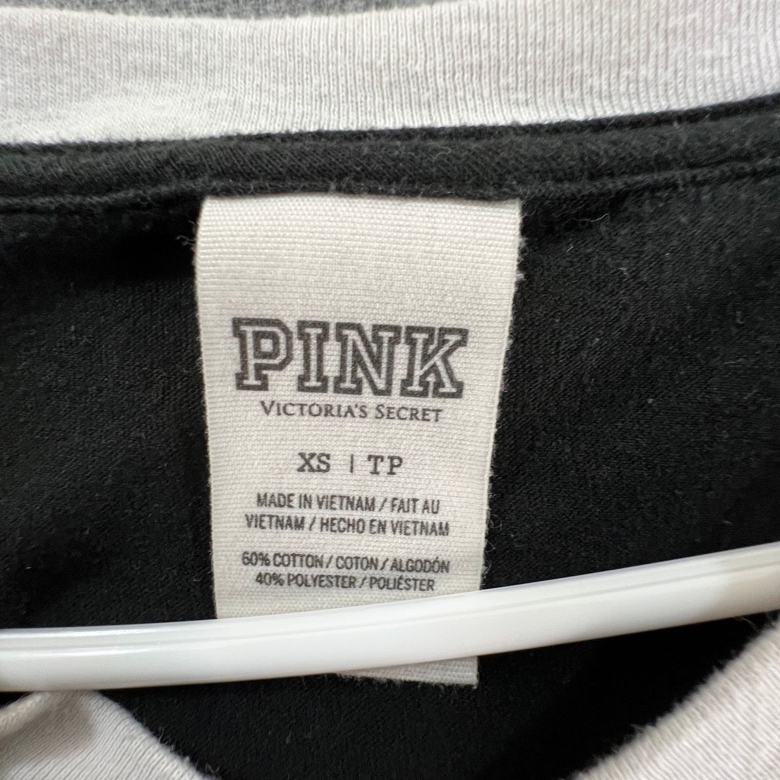 Pink PINK Shirt Women Size XS Black Short Sleeve Casual Size XS / US 0-2 / IT 36-38 - 3 Thumbnail