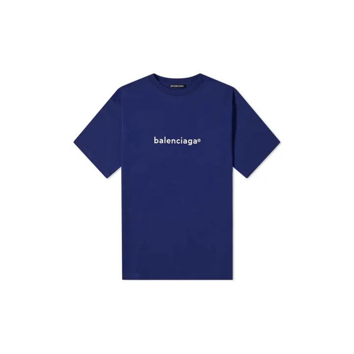 Balenciaga Balenciaga Logo Blue T-shirt for Men Size US L / EU 52-54 / 3 - 1 Thumbnail
