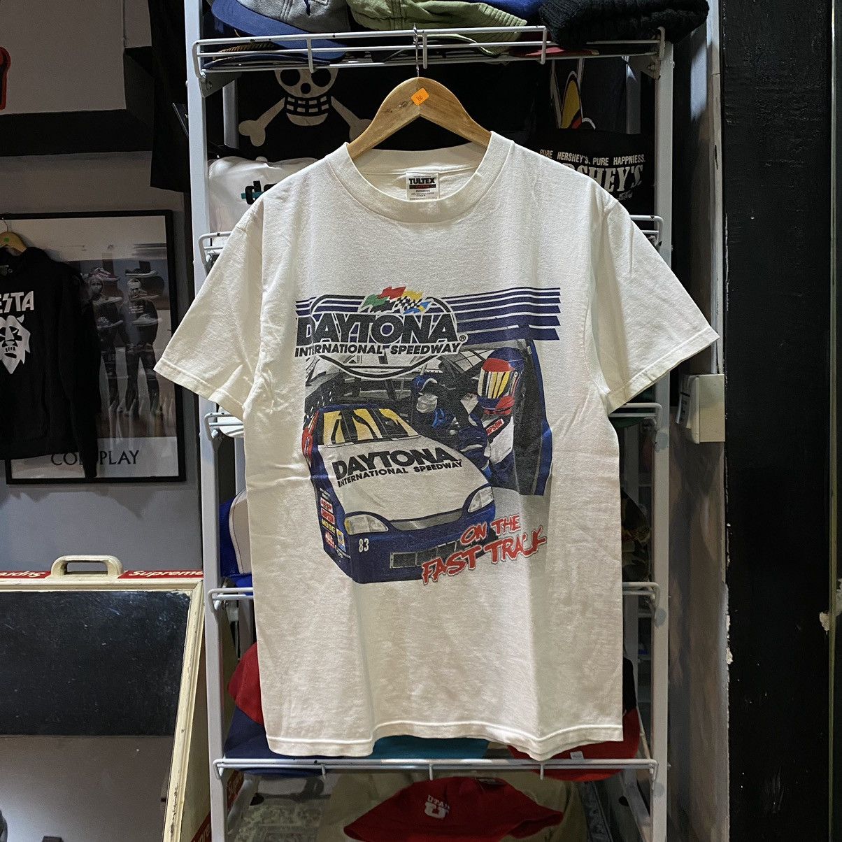 Vintage Daytona İnternational Speedway NASCAR Graphic Tee L