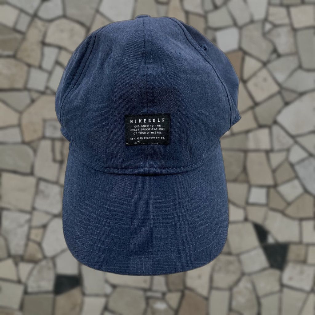 Nike VINTAGE Nike Hat Mens Strapback Blue Golf Legacy Dri Fit Performance Dad Cap Lightweight Size ONE SIZE - 1 Thumbnail
