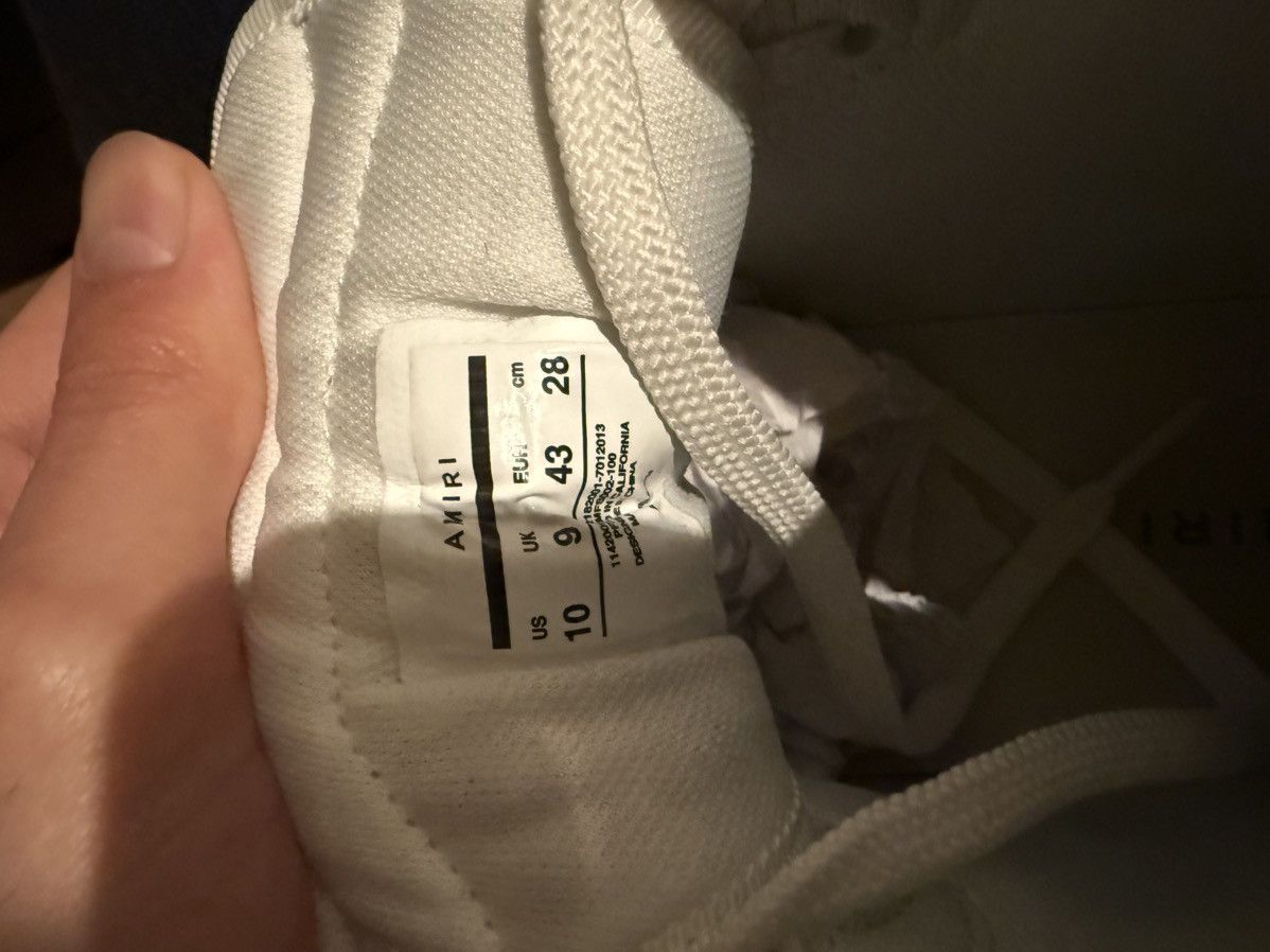 Amiri AMIRI WHITE SKEL TOP HIGHS Size US 10 / EU 43 - 6 Thumbnail