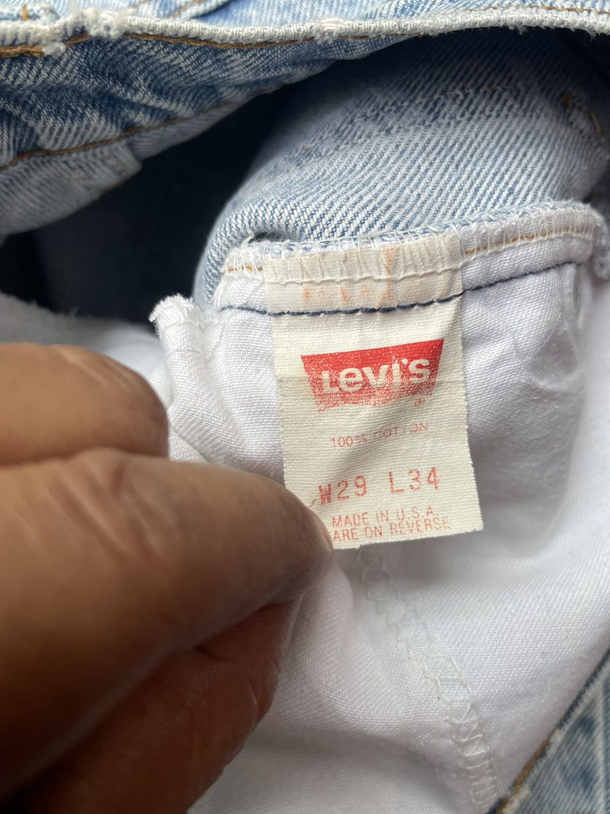 Levi's Vintage Usa 1988 Levis 517 Orange Tab Stone Wash Size US 29 - 15 Thumbnail