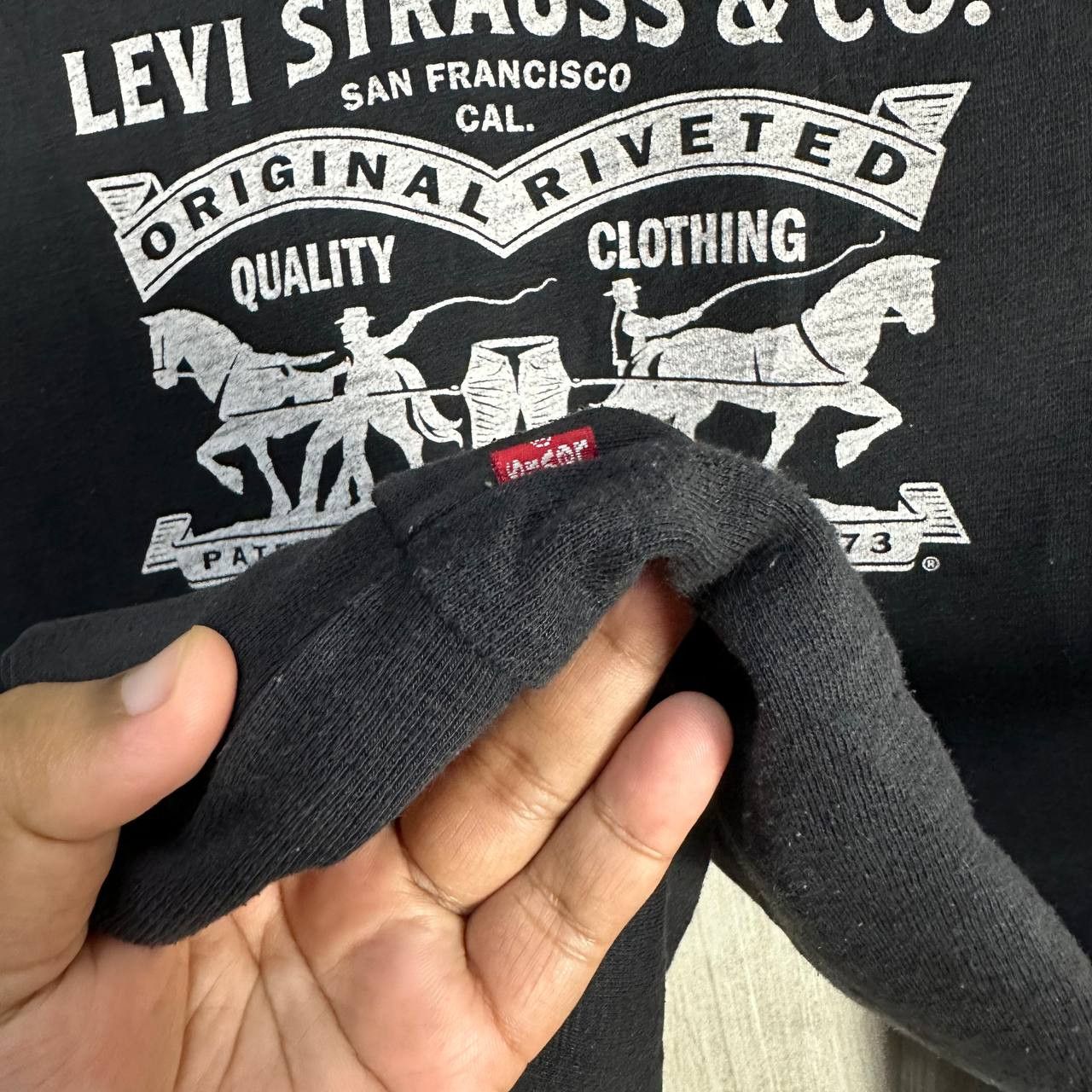 Levi's × Levi's Vintage Clothing × Vintage OG Levis Big Iconic Logo Sweatshirt Size US L / EU 52-54 / 3 - 8 Thumbnail